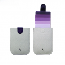 DAX V1 Leather Card Holders Mini Slim Portable Pulled Men Credit Card Wallet Color Gradient 5 Cards Money Short Women Handbag