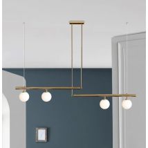 Modern Minimalist Living Room Chandelier Simple Linear Restaurant Pendant Light Nordic Creative Shop Hanging Lamp for Home LED