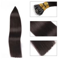 Straight Nano Rings Hair Extension 100% Natural Human Hair Extensions 0.8g/1g/ Strand 50pcs Fusion Hair Extension Ombre Blond