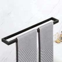 Bathroom Towel Rack Towel Holder 20/30/40/50CM Matte Black Towel Bar No drill Wall Mount Stainless Steel Kitchen Cabinet Storage