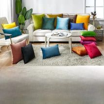 CANIRICA Cushion Cover Velvet Decorative Pillows 45x45cm Pillow Cover Home Decoration Funda Cojin For Living Room Nordic Decor