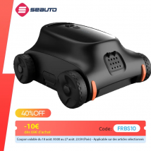 Seauto SAT 10 Aspiradora robótica inalámbrica para piscina 180 minutos de funcionamiento hasta 2150 pies cuadrados, motor sin escobillas de 180 W, para piscinas planas en el suelo