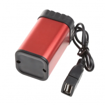 Waterproof USB 5V Output Portable 4X AA Battery Holder Case Box