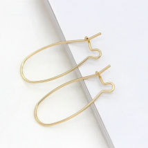 10 PCS 14K Gold Plated Hook Earring Loop Hoops Ear Wire Hook For Jewelry Making DIY Earrings Settings Base Accessories Supplies