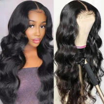 UNice Hair Bye Bye Knots Body Wave 7X5 Glueless Wigs Pre Cut Pre Bleached Lace Front Human Hair Wig 150% Density