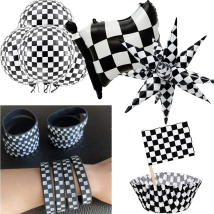 Racing Car Theme Birthday Party Decoration Supplies Inflatable Balloon Car Cake Topper Child Gifts Car Party Topper