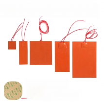 12V/220V Heating Pad Silicone Rubber Square Heater Band Plate Rubber Mat Waterproof Flexible 3D Printer Glue Sticker Adhesive