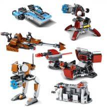 MOC Fighter X FigureAssembled Building Blocks Education Bricks Toys For Children Kids Kits Gifts K009-K012