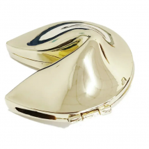 zamak Lucky box Fortune Cookie trinket box Metal Alloy Jewelry Box Wedding Favors gifts box sourvenir corporation gift free