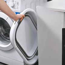 Foldable Laundry Basket Portable Basin Dirty Clothes Basket Dish Washing Bin 40L Basket Hamper Space Saving Organizer For Snack