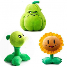 Big Size 30cm Plants vs Zombies Peashooter Squash Sunflower Stuffed Plush Toys Soft Game Toy Doll Gifts for Kids Children