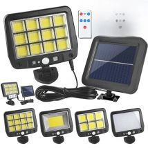 LED Solar Light Outdoor Split Wall Lamp with 3 Modes Motion Sensor Solar Powered Sunlight Spotlights Street Lights for Garden