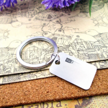 Movie Supernatural Dean The License "KANSAS KAZ 2Y5"  Keychain Stainless Steel Laser Custom Key Ring