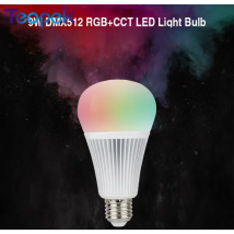Miboxer 9W DMX512 RGB+CCT E27 LED Light Bulb FUT012;DMX 512 LED Transmitter ;2.4GHz FUT092 RGB+CCT wireless Remote