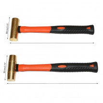 Dropshipping Explosion-proof Red Drum Hammer 0.45kg/0.68kg Safety Tool Proof Safety Tool Portable Shockproof