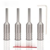 4Pcs Monosaudio Top Selling B80 Pure Copper/Gold/Rhodium Plated Banana Plug Hi-end Grade Adapter Connector Terminal Jack