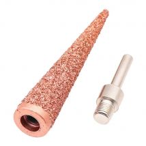 50mm 100mm Tapered Cone Rasp 3 sizes 2" 4" Rasp with Arbor Adaptor Grind Carbide Buffing Tool Fine Grit 1pc
