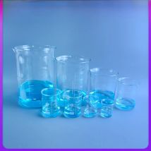 50/100/250/500/1000/3000ml Low Form Beaker Chemistry Laboratory Borosilicate Glass Transparent Beaker flask Thickened with spout