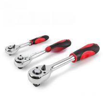 Hi-Spec insulating rubber Ratchet Wrench red socket Wrench Ratchet Wrench 1/4 3/8 1/2 72T Steel Torque Wrench Spanner