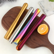 1/2PCS Stainless Steel Wine Mixing Stick Cocktail Muddler Shaker With Crushing Hammer DIY Drink Fruit Crushed Ice Barware Tool