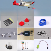 FMS 1400mm 1.4m P51 P-51D Parts Propeller Spinner Motor Shaft Board Mount Landing Gear Retract etc RC Airplane Plane Aircraft