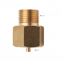 Commercial CO2 Carbon Diox Tank RPV Residual Pressure Valve Pushing Open Pin Adaptor For Filling Charging  W21.8-14 Threads