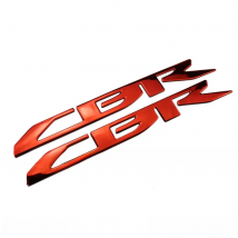 2X Motorcycle Chrome 3D Raised Stickers Decals Emblem For CBR 150 250R 300R 400R 500R 500X 600RR 1000RR RR 650R 650F ABS