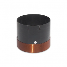 63.5mm Speaker Woofer Voice Coil 6 ohm Bass Repair Parts With Copper Wire Black Aluminium Former
