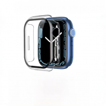 Cover+Tempered film For Apple Watch Case 45mm 41mm 44mm 42mm 40mm 38mm Glass Protective Cover iWatch Series 9 8 7 6 5 4 SE case