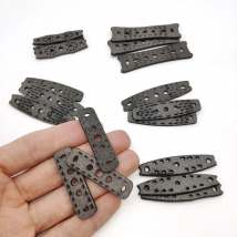 30 Pcs Slingshot Pouch Flat Rubber Band PU Leather Outdoor Hunting Shooting Accessories