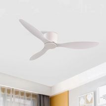 Iralan moderne weiße Niederflur Gleichstrom motor 30w Decken ventilatoren mit Fernbedienung einfacher Decken ventilator ohne Licht Home Fan 85-265v