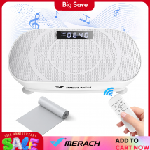 Dispositivo con piastra vibrante MERACH Piattaforma vibrante alimentata per l'allenamento completo del corpo Brucia grassi e costruzione muscolare Perdita di peso e modellatura