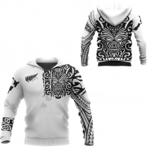 PLstar Cosmos New Zealand Country Maori Aotearoa Tribe Tattoo Symbol 3Dprint Men/Women NewFashion Harajuku Hoodies Pullover B-31