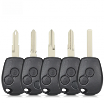 Dandkey 2/3 BNT Remote Key Shell Blank Case Fob For Renault Megan Modus Clio Modus Kangoo Logan Sandero Duster Car Alarm Housing