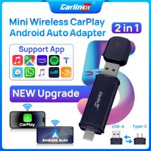 CarlinKit Wireless Carplay Android Auto Adapter 2024 Mini Carplay Auto Dongle OTA Update 2 in 1 Box für Spotify Mazda Hyundai VW