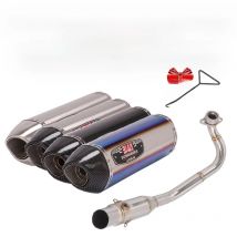 For HONDA FORZA300 FORZA350 NSS350 350 300 Full System Yoshimura Motorcycle Exhaust Muffler DB Killer Escape Front Mid Link Pipe