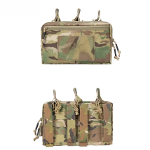 Tactical Molle Pouch with Triple Magazine Pouch Open-Top Mag Pouches Universal Cartridge Holder Accessories Bag