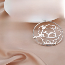 Sipuris Custom Picture Logo Earrings Stainless Steel Personalized Big Hoop Earrings For Women Jewelry Party Gifts 30-60 MM New