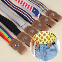 New Kids Buckle-Free Elastic Belt Waist No Buckle Stretch Belts Toddlers Adjustable Boys and Girl`s Belts for Jeans