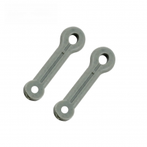 KEYYOU 10x Remote Key Fob Ring Rubber Strap Loop For Cobra Alarm 2 Button Remote Key Fob