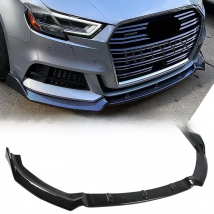 Car Front Bumper Splitter Lip Diffuser Body Kit Spoiler Guard For AUDI A3 8V S-Line S3 Standard Version 2014 -2020
