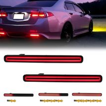 LED Rear Bumper Reflector Light for Honda Accord 8 MK8 Saloon 2008-2015 EU Version Brake Indicator Fog Lamp for Acura TSX Sedan