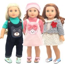 Baby Doll Bikini Clothes Fit for 43cm Born Bebe Doll Clothes 18" American Dolls Clothes