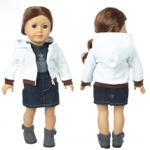 18 Inch American OG Girl Doll Clothes Coat 40 Cm Baby Doll Skirt Outfits Children Girl Gifts