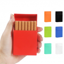 Portable Pocket Cigarette Box Silicone Cigarette Case Tobacco Holder Durable Cigarette Storage Container Men Smoking Accessories