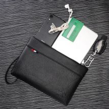 Business Style Handbag for Men, Soft PU Leather Clutch Bag, Male Waist Pack Bag, Elegant, Leisure, Stylish Hand Pouch, Fashion