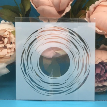 13cm 5" Circle Black Hole DIY Layering Stencils Wall Painting Scrapbook Coloring Embossing Album Decorative Paper Card Template