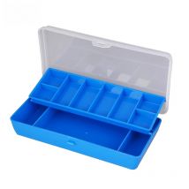 TAIYU Portable Fishing Tackle Box 11 Compartments Double-deck Storage Case Carp fishing accessories Lure Hook Soft Bait tool box