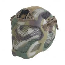 Full Protection Tactical Helmet Militar Hunting Airsoft Paintball CS Steel Mesh Safety Face Mask EVA Lightweight Punk Cosplay