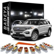 BADEYA Canbus LED Interior Reading Dome Map Light Kit For Ford Explorer 1991-2013 2014 2015 2016 2017 2018 2019 2020 Car Bulbs